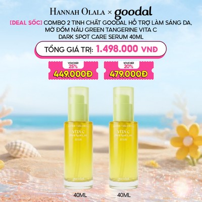 [HANNAH OLALA][Mua 1 tặng 1] Tinh Chất Dưỡng Goodal Green Tangerine Vita C Dark Spot Care Serum(40ml)
