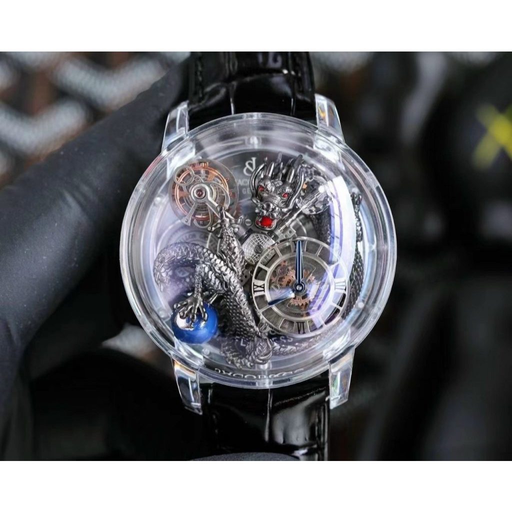 Đồng Hồ Nam Jacob And Co Rồng Dragon sliver 45mm