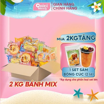 Thùng bánh mix Đài Loan 2kg nhiều vị 25-33 ONICI
