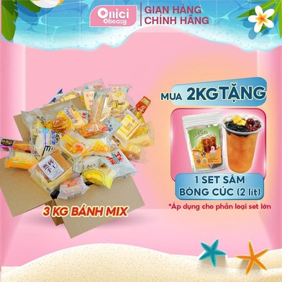 Thùng bánh mix Đài Loan 3kg nhiều vị 28-40 cái Bếp Của Mẹ ONICI