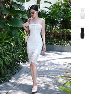 [Deal Độc Quyền] Đầm Ngắn Nữ Strap Flower Lace, Chất Vải Thun Ren Thoải Mái, WDN077 SOME HOW STORE