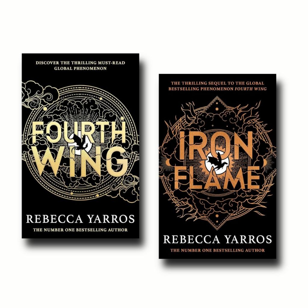 Sách The Empyrean Series by Rebecca Yarros : Fourth Wing, Iron Flame, Onyx Storm ( Khu Vườn Sách )