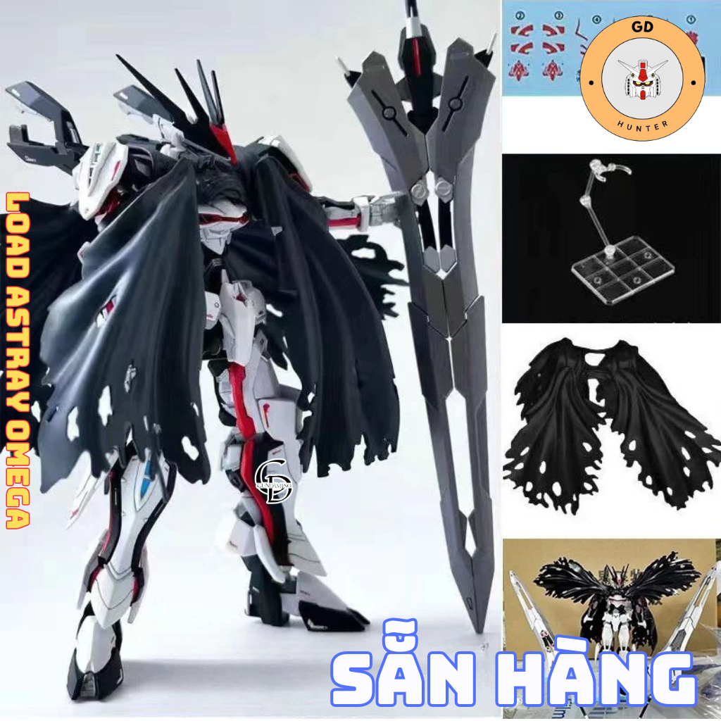[SẴN HÀNG] Mô Hình Lắp Ráp HGCE 1/144 MHF-01Ω Load Astray Omega Kèm Áo Choàng + Decal DB