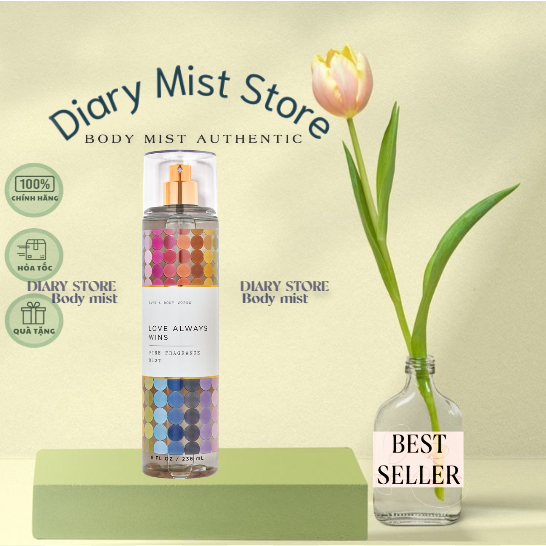 𝐃𝐢𝐚𝐫𝐲𝐦𝐢𝐬𝐭.𝐬𝐭𝐨𝐫𝐞 Xịt Thơm Toàn Thân Bath & Body Works - LOVE ALWAYS WINS