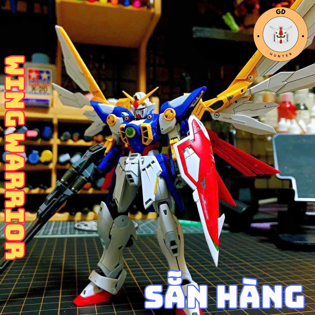 [SẴN HÀNG] Mô hình lắp ráp HG Wing Warrior ( Tặng Base Và Decan )
