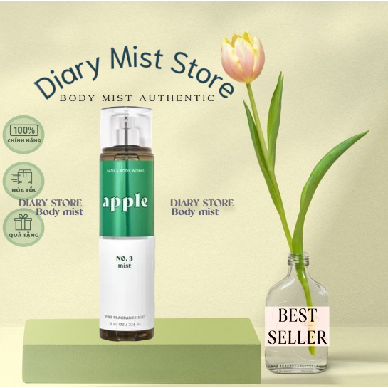 𝐃𝐢𝐚𝐫𝐲𝐦𝐢𝐬𝐭.𝐬𝐭𝐨𝐫𝐞 Xịt Thơm Toàn Thân Bath & Body Works Body Mist - APPLE