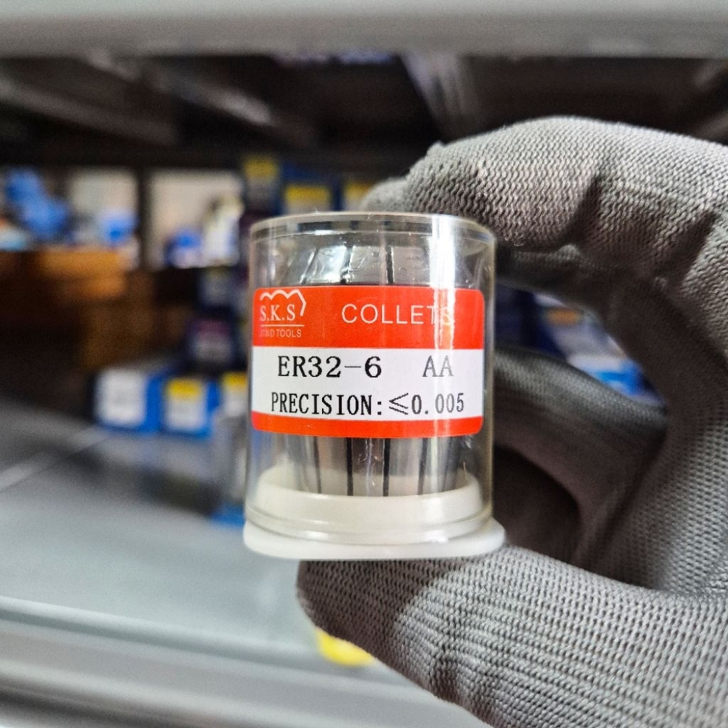 Collet ER16 / ER20 / ER25 / ER32 / ER40 HJW (Taiwan) – Độ chính xác cao 0.003–0.005mm, kẹp dao phay 