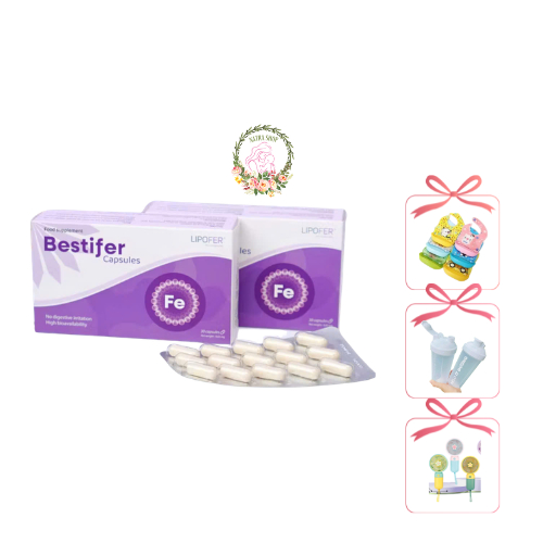 Sắt viên Bestifer capsules hộp 30 viên - Hỗ trợ bổ sung sắt, cải thiện thiếu máu
