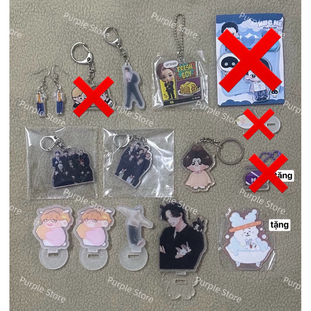 (CHAT TRƯỚC/ĐỌC MÔ TẢ) BTS Standee & Keyring móc khoá des quà tặng trang trí
