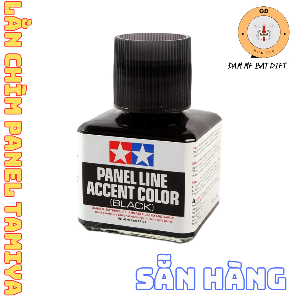 [SẲN HÀNG] Lọ kẻ line Màu Đen 87131 Panel line accent color đủ màu Tamiya - MiNO Shop