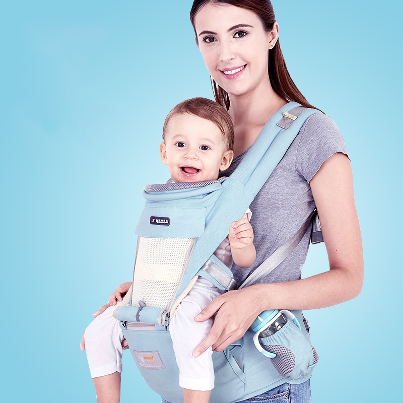 Địu Em Bé Cao Cấp Thoáng Khí 3D – Địu Ngồi Trước An Toàn, Chống Gù Lưng Cho Bé PK200