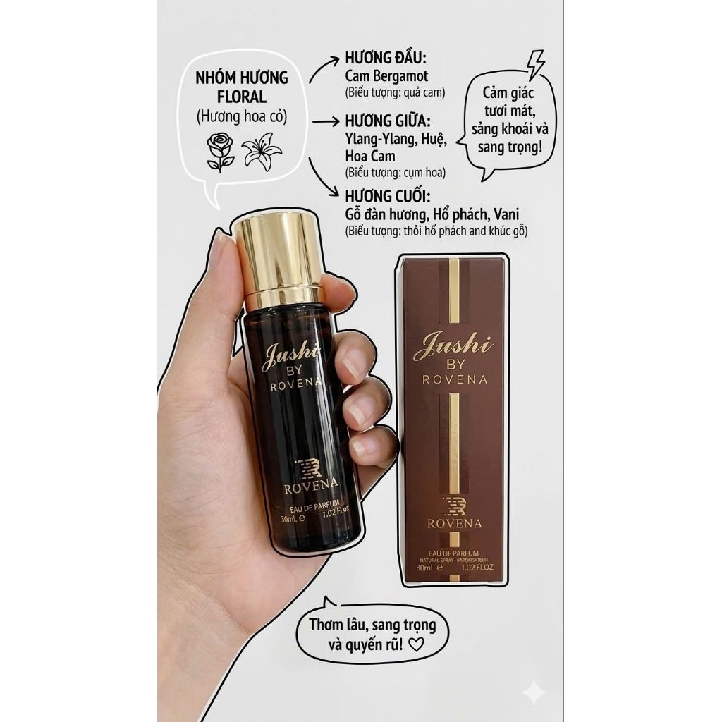 Nước Hoa Dubai Jushi Rovena (UAE perfume)