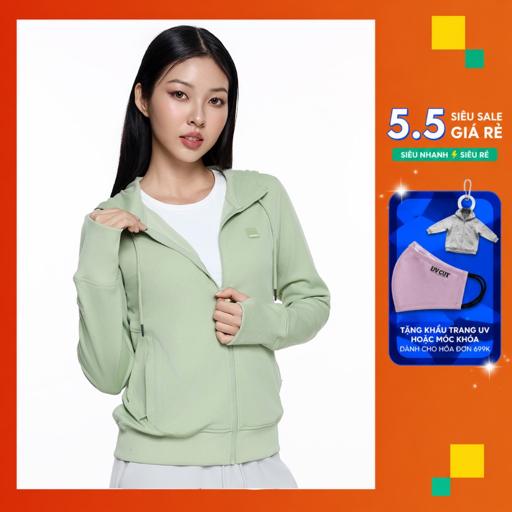 Áo Khoác Vải Chống UV Nữ Couple TX Anti UV Original Form Regular WOK 2064