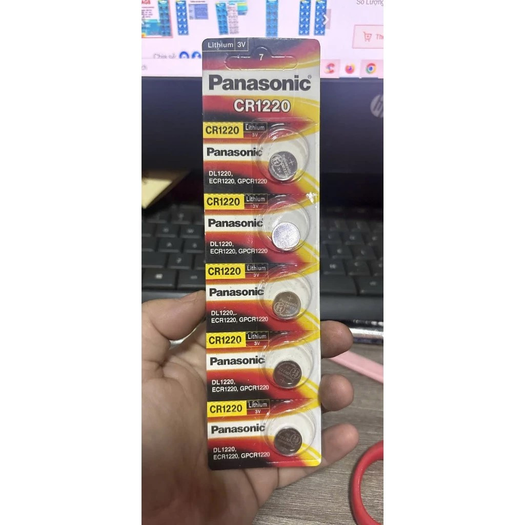 Pin AG0/LR521, AG5/LR754, AG8/391/LR1121, AG11/LR721W/CX58/362A - Vỉ 10 viên , pin Panasonic CR1220 