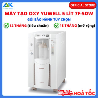 Máy tạo oxy Yuwell 7F-5DW - Bảo hành 12 tháng hoặc 18 tháng (tùy chọn)