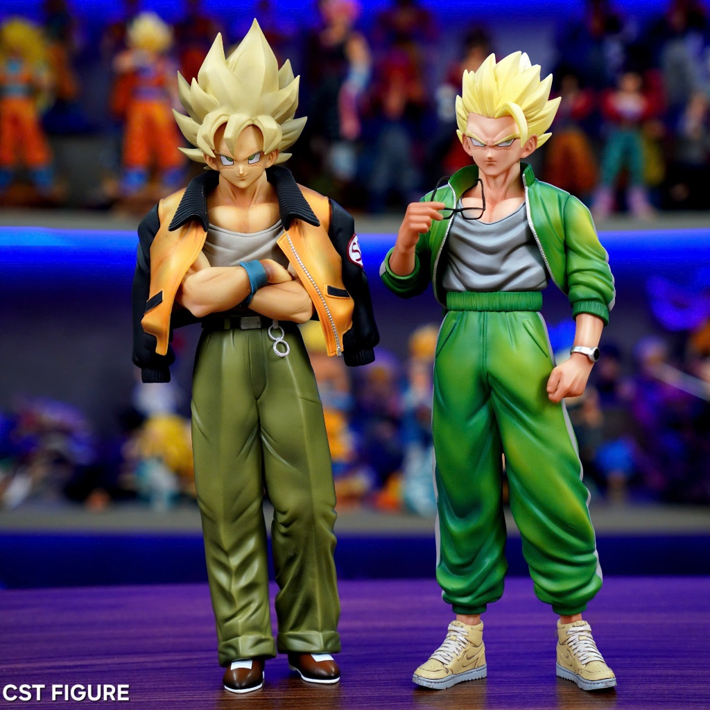 Mô hình Goku + Gohan thường phục xưởng VF cao 31cm, Gohan YS- Mẫu mới Dragon ball