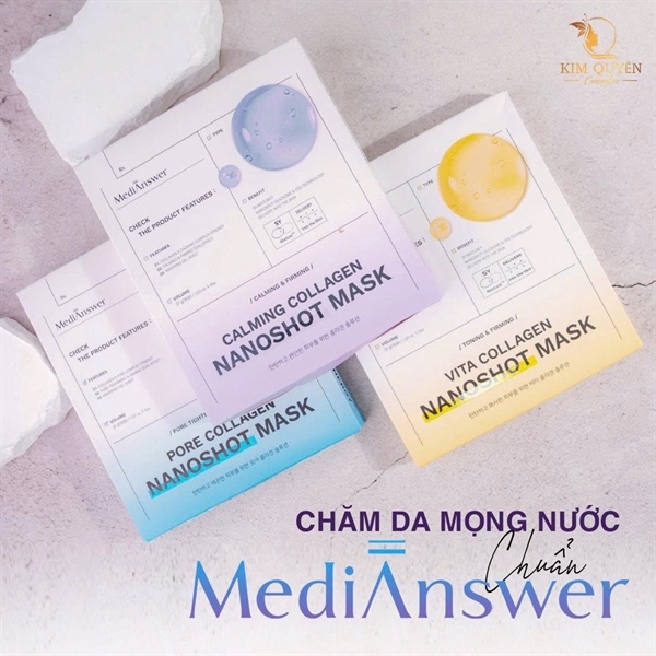 Mặt Nạ Collagen MediAnswer Mặt Nạ Thạch Medi Answer Mask Dưỡng Trắng Giảm Lão Hoá Da