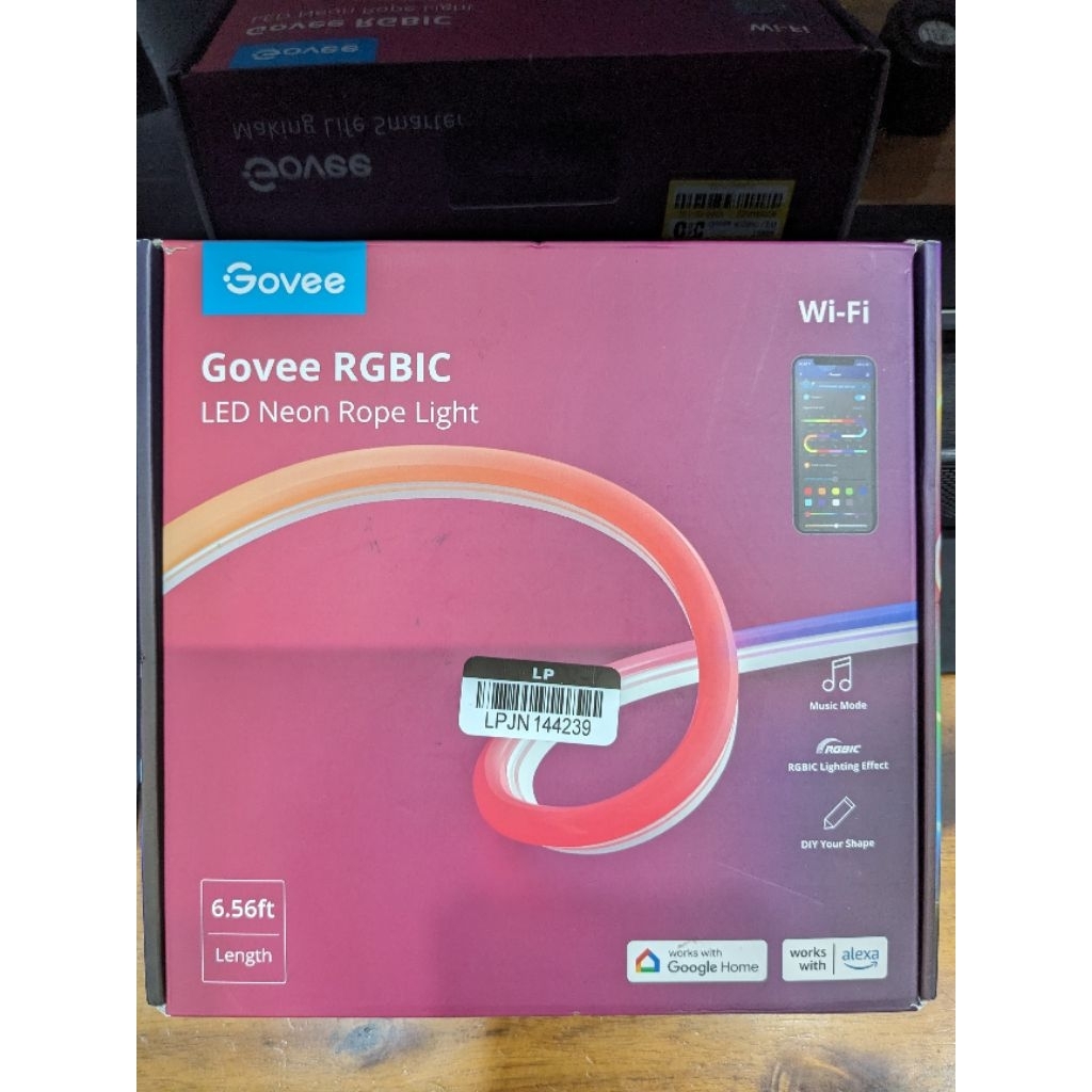 Govee RGBIC Led Neon T0861 - Đèn thông minh dài 6.56 feet Hoạt động cùng trợ lý Google Alexa