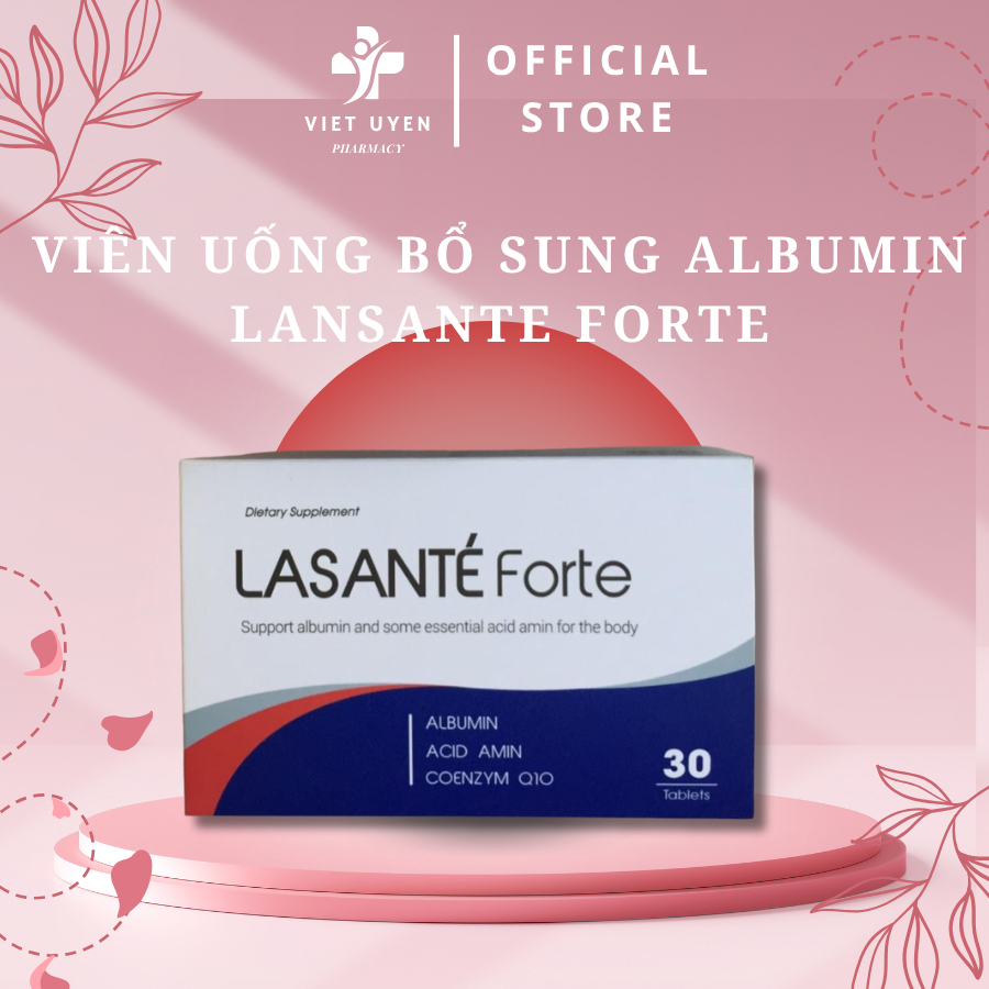 Viên Uống Bổ Sung Albumin Lasante Forte - Bổ Sung Đạm Albumin, CoQ10, Giúp Phục Hồi Thể Trạng, Giảm 