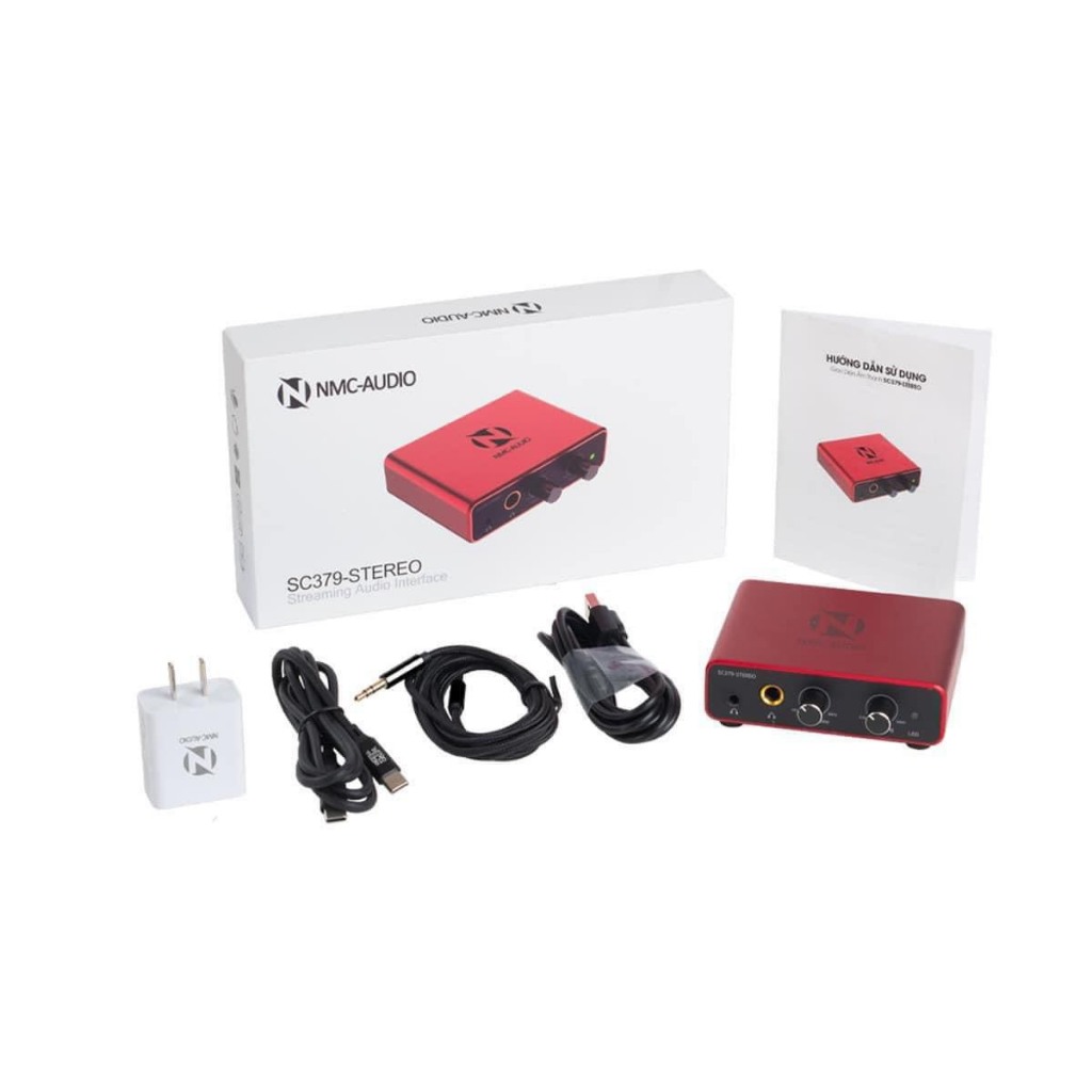 Box Livestream STEREO mới nhất NMC SC379 bản V2 2024 sử dụng cho type C và ip , âm sạch , PK đàm tho