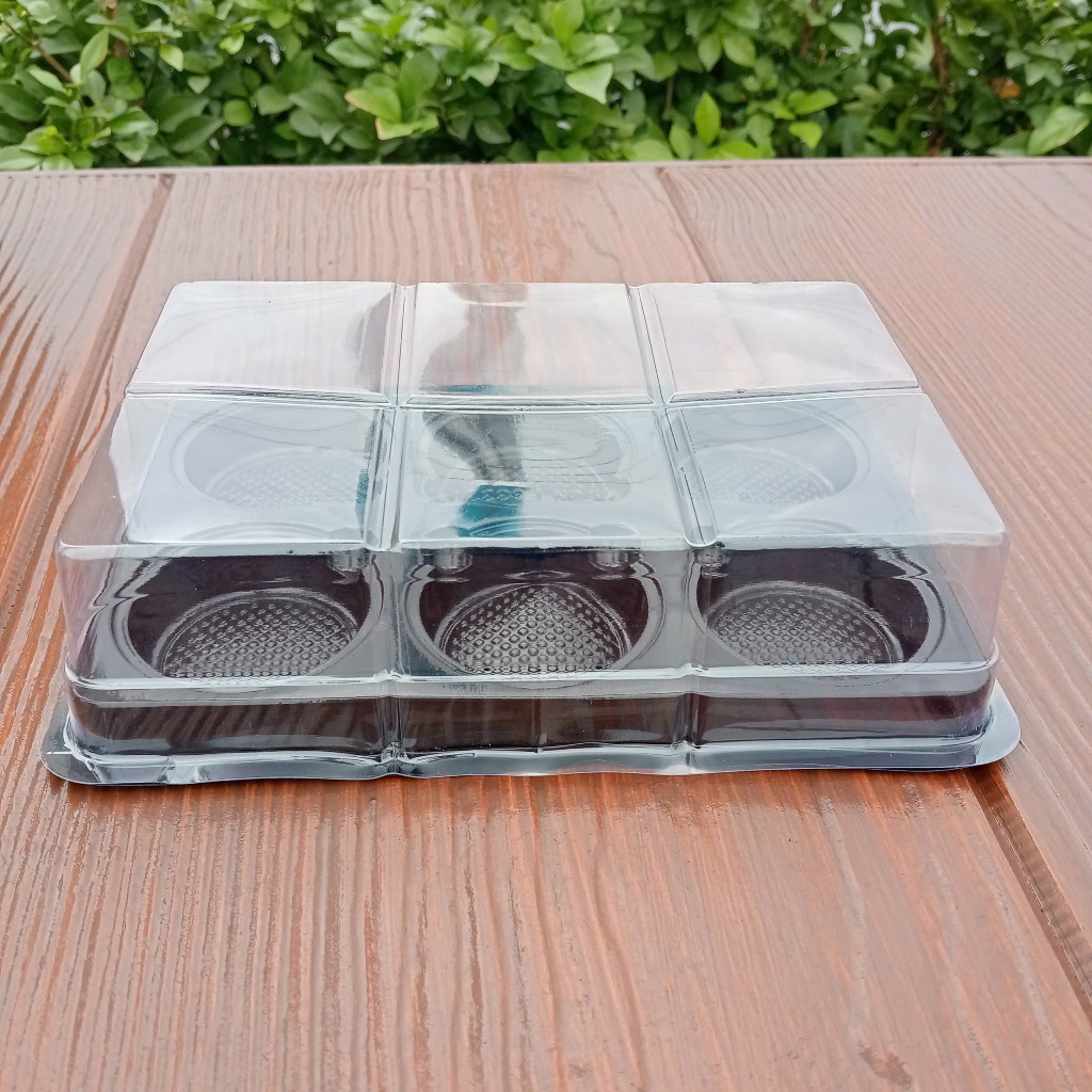 Set 50 hộp đựng bánh 6 ngăn tròn- FG332