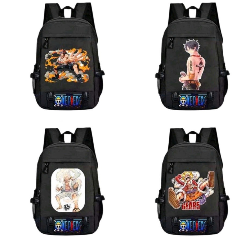 Balo One Piece 💟 FREESHIP 💟 Cặp One piece - balo Luffy , zoro , ace râu trắng giá rẻ
