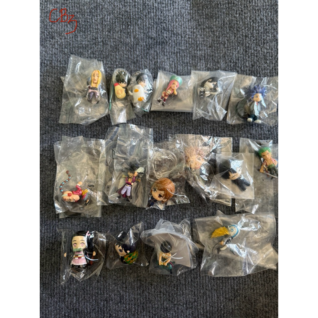 Mô hinh Anime - chibi - One piece -Figuarts mini Giyuu Shinobu Obanai Mitsuri chính hãng Nhật.