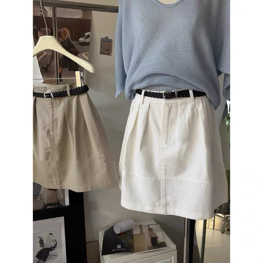 CHÂN VÁY THÔ KAKI STYLE KOREAN (SẴN BE)