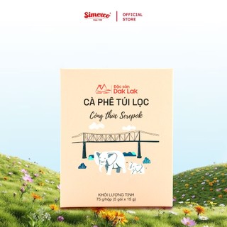 Cà phê túi lọc Serepok 100% Robusta honey