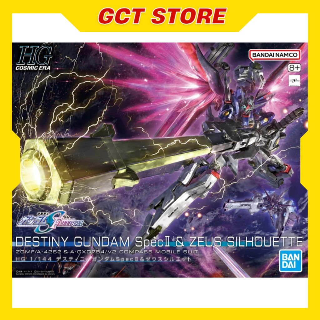 [CÓ SẴN] Mô Hình Lắp Ráp HG Destiny Gundam Spec II & Zeus Silhouette