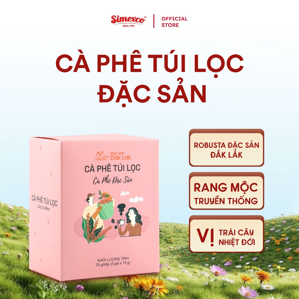 Cà phê túi lọc đặc sản Fine Robusta
