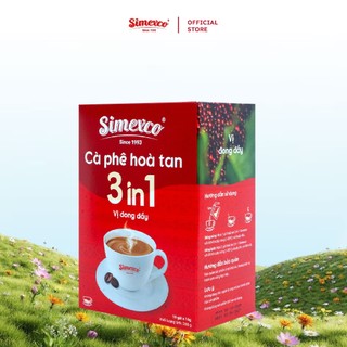 Cà phê hòa tan Simexco 3in1 Cà phê sữa (18 gói x 16gr)