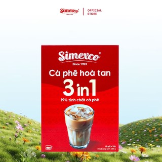 Cà phê hòa tan Simexco 3in1 Cà phê sữa (18 gói x 16gr)