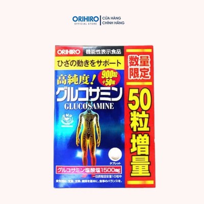 Viên uống bổ sung Glucosamine ORIHIRO Nhật Bản giảm đau xương khớp, 950 viên/hộp