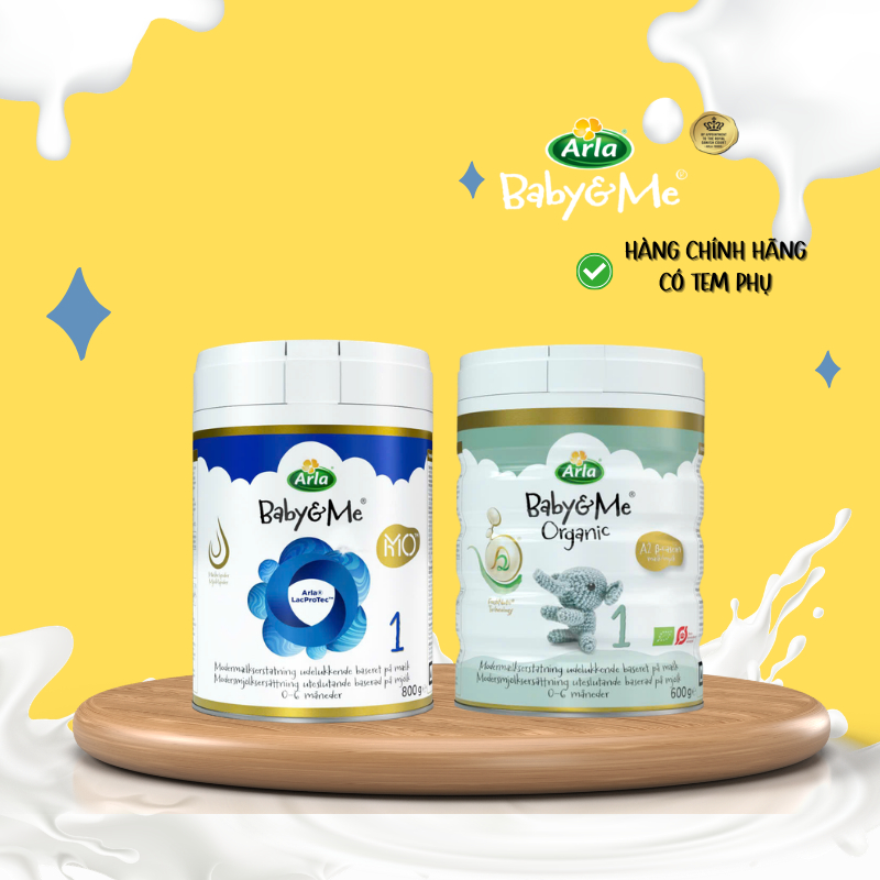 Sữa công thức Arla HMO và Arla A2 organic cho bé MCC