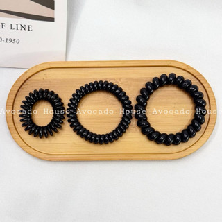 Combo 5 dây cột tóc lò xo cỡ lớn đen loại tốt