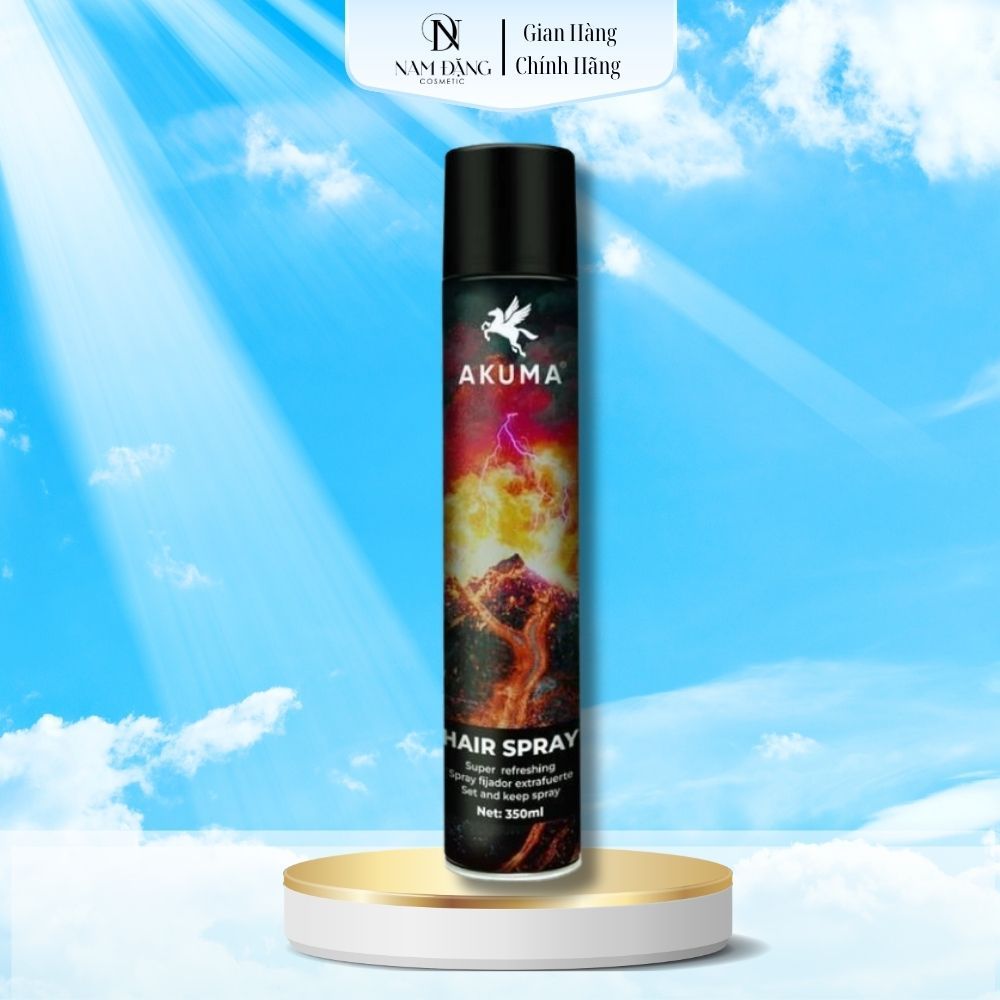 Gôm xịt tóc AKUMA hair spray 350ml