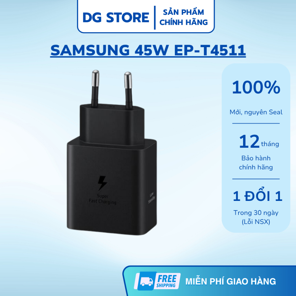 Củ Sạc Samsung 45W EP-T4511 (Không kèm cáp) - Chính Hãng