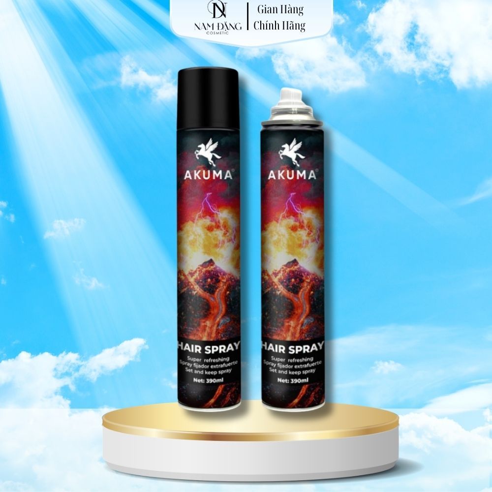Gôm xịt tóc AKUMA hair spray 350ml