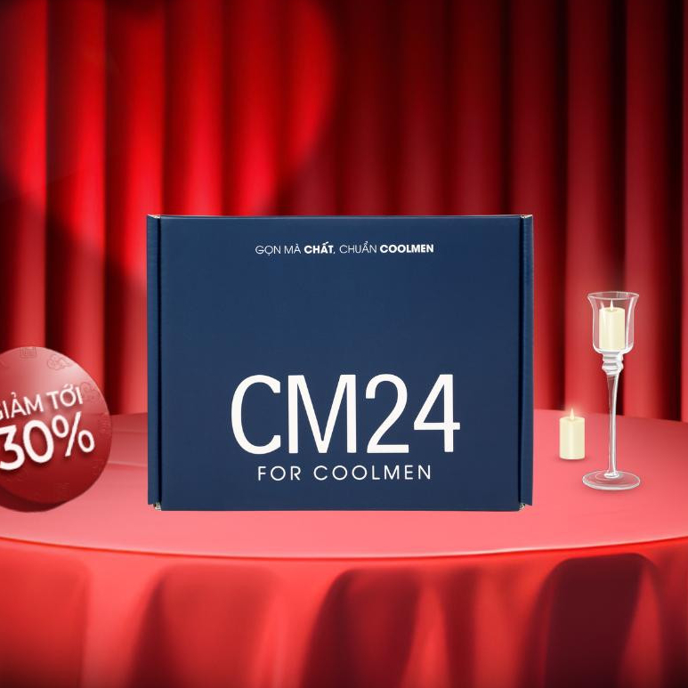 [GIFT] Hộp Đựng Quà Tặng Bạn Trai CM24 For Coolmen Chăm Sóc Cơ Thể Phái Mạnh (chỉ hộp)