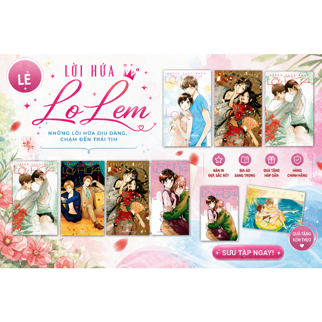 Bọc bìa - Lẻ - Lời hứa lọ lem 6, 7, 8, 9, 10, 11