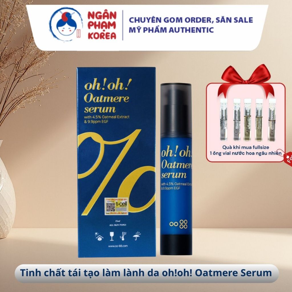 [Hàng Công Ty] Serum Tế Bào Gốc, Tái Tạo Da Oh Oh Oatmere Serum With 4.5% Oat Extract & 9,9ppm EGF 2