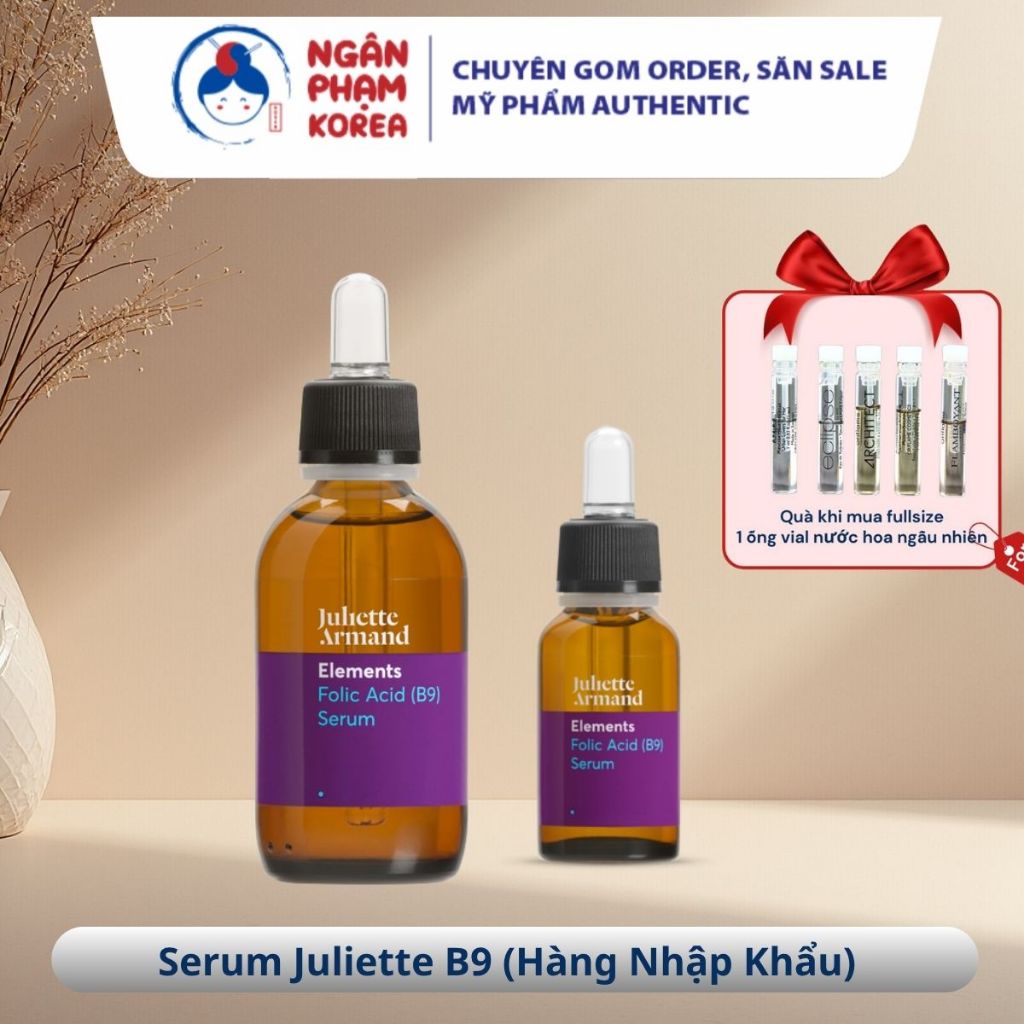 Serum B9 Elements Folic Acid Juliette Armand | Tinh chất phục hồi, dịu da, giảm kích ứng , Ngân Phạm