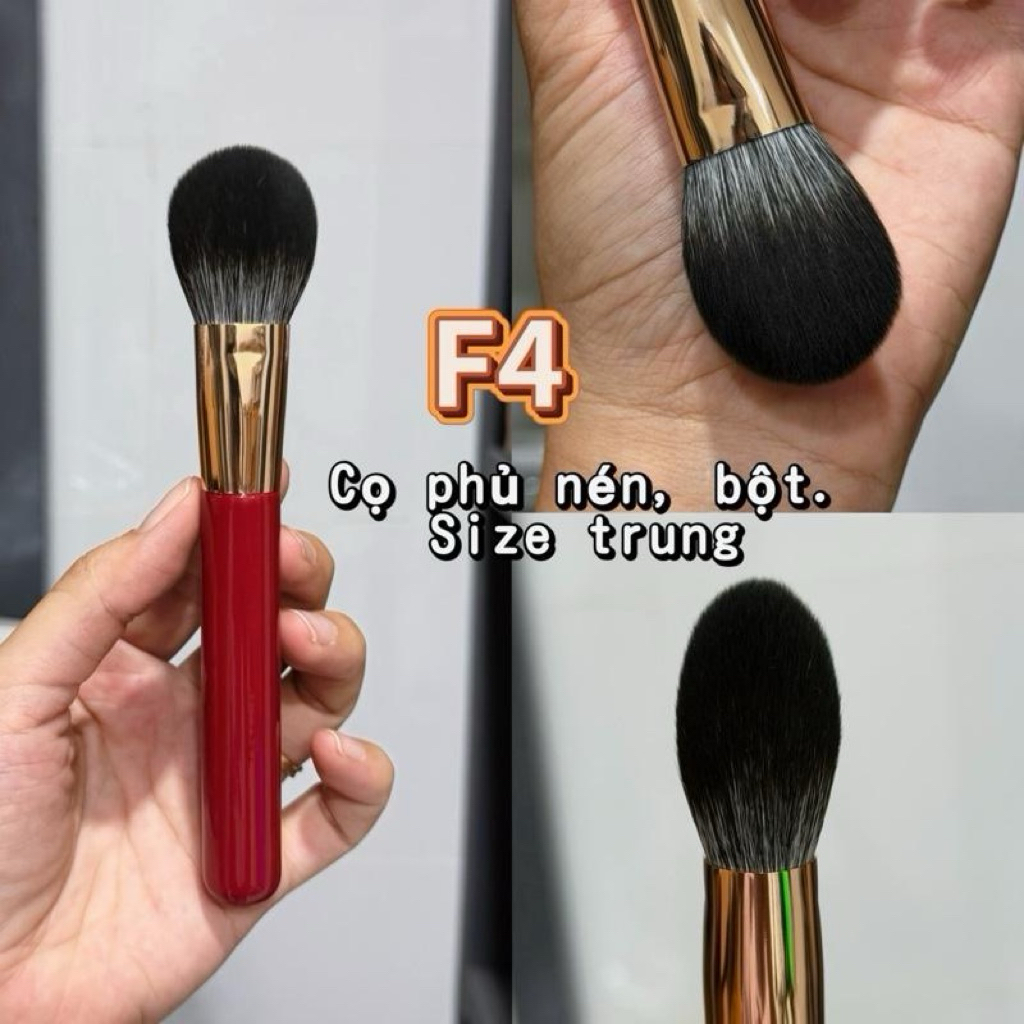Cọ phủ phấn bột & phấn nén size trung mã số F4