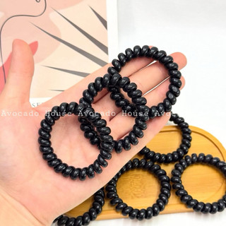 Combo 5 dây cột tóc lò xo cỡ lớn đen loại tốt