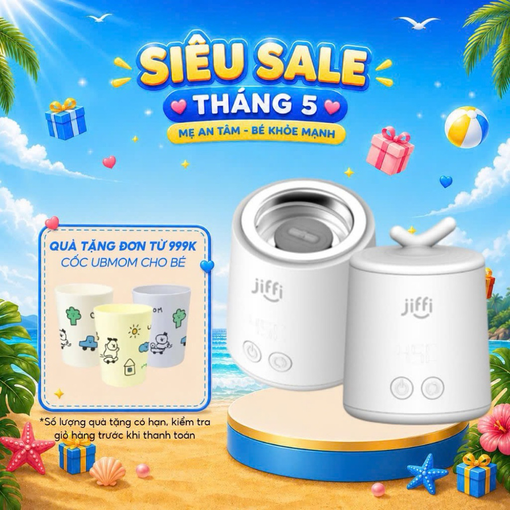 Máy hâm sữa cầm tay JIFFI 5.0 New, kiêm đun nước pha sữa, khuấy sữa tự động cho bé - BH CHÍNH HÃNG 1