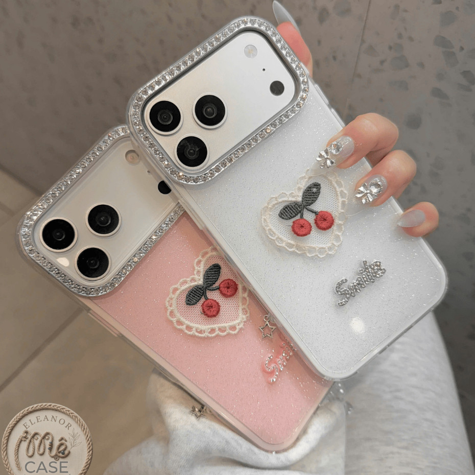 🌸  ỐP LƯNG IPHONE CHERRY PHONG CÁCH HÀN QUỐC CỰC CUTE  _ CHERRY KAWAII CASE  - Ốp Lưng HandMade