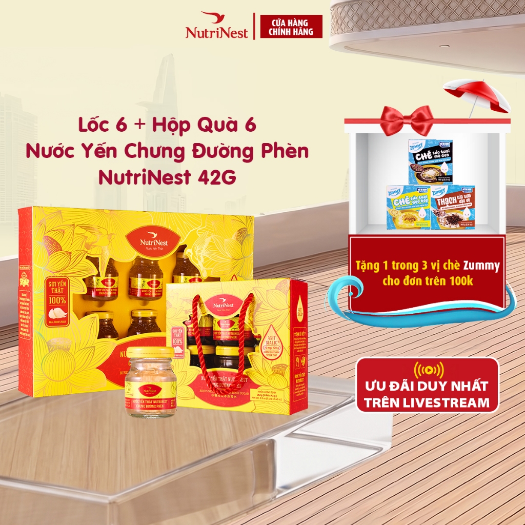 Nước Yến Chưng Đường Phèn Nguyên Chất NUTRINEST Bồi Bổ Sức Khỏe - Hũ 42g