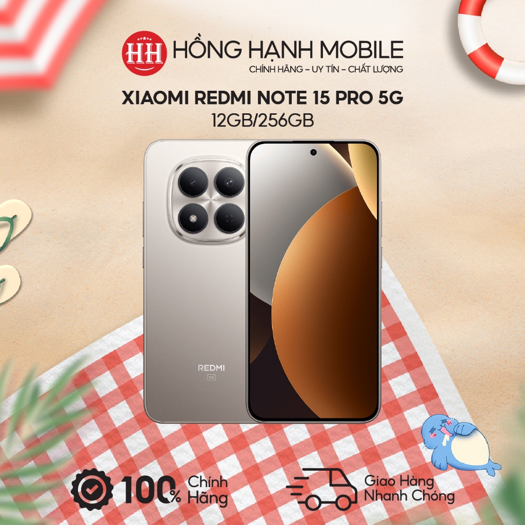 Điện Thoại Xiaomi Redmi Note 15 Pro 5G 12GB/256GB - Hàng Chính Hãng | BigBuy360 - bigbuy360.vn