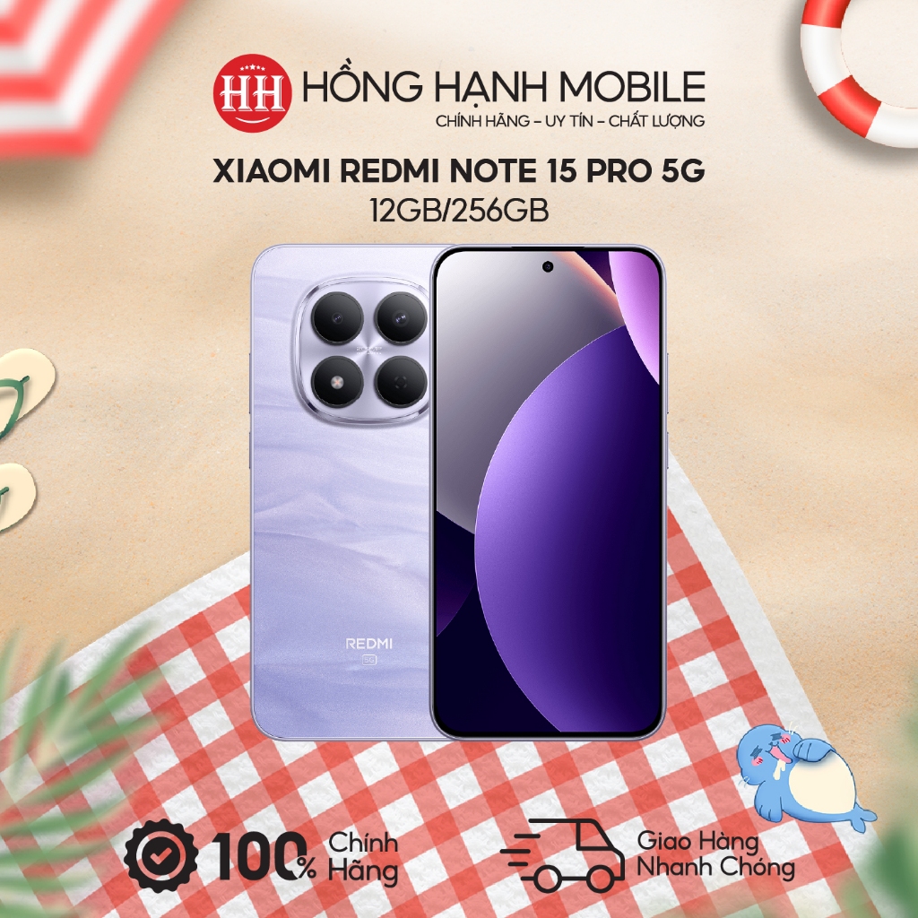 Điện Thoại Xiaomi Redmi Note 15 Pro 5G 12GB/256GB - Hàng Chính Hãng | BigBuy360 - bigbuy360.vn